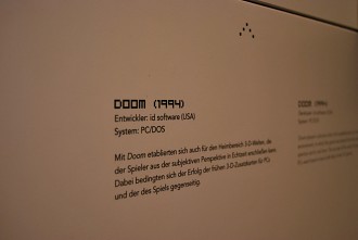 DOOM von ID Software Computerspielemuseum Berlin Ausstellung, Computerspielemuseum, Karl-Marx-Allee, Computerspiele, Museum, Spiele, Geschichte, Spielmaschinensammlung, Berlin, Computer Berlin Picture