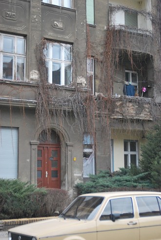 Überwachsene Fassade Wohngebiet um die U-Bahn Vinetastraße Pankow, Vineta, Wohnsiedlung Berlin Pictures