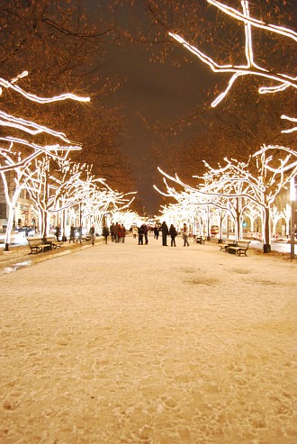 beleuchtete Friedrichstraße Berliner Winter Winter, Schnee Berlin Pictures