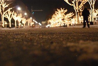 beleuchtete Friedrichstraße Berliner Winter Winter, Schnee Berlin Pictures