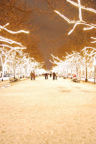 Berlin Mitte Unter den Linden an einem Winterabend Nacht, Berlin Mitte, Unter den Linden, Winter, Schnee Berlin Pictures