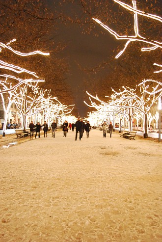 Berlin Mitte Unter den Linden an einem Winterabend Unter den Linden, Schnee, Winter, Nacht, Berlin Mitte Berlin Pictures