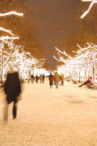 Berlin Mitte Unter den Linden an einem Winterabend Winter, Unter den Linden, Schnee, Nacht, Berlin Mitte Berlin Pictures